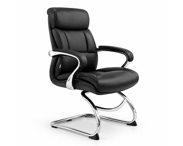 FAUTEUIL VISITEUR PU YS1522C NOIRE C4 80*69*38