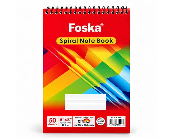 BLOC NOTE 100P A5 SPIRALE PM FOSKA DW1000