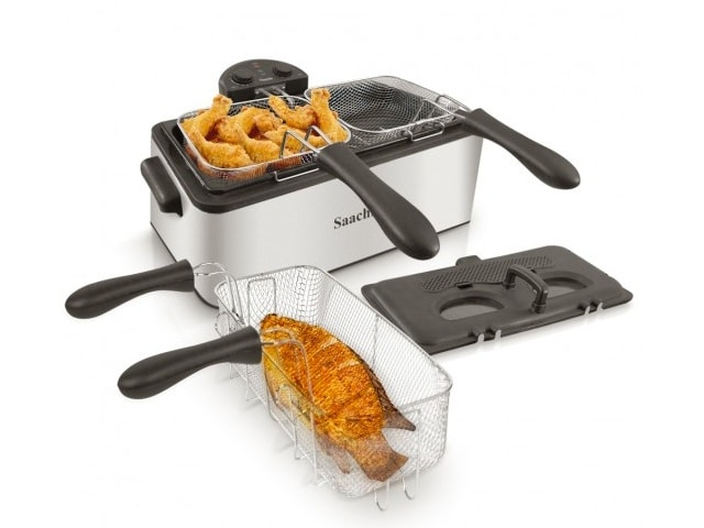 FRITEUSE SAACHI NOIR/INOX 6 LITRES NLDF 4765T