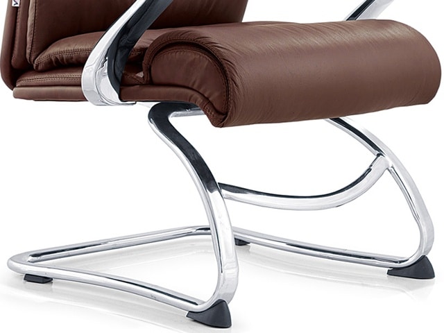 FAUTEUIL VISITEUR PU YS1102C NOIRE C4 680*740*1025