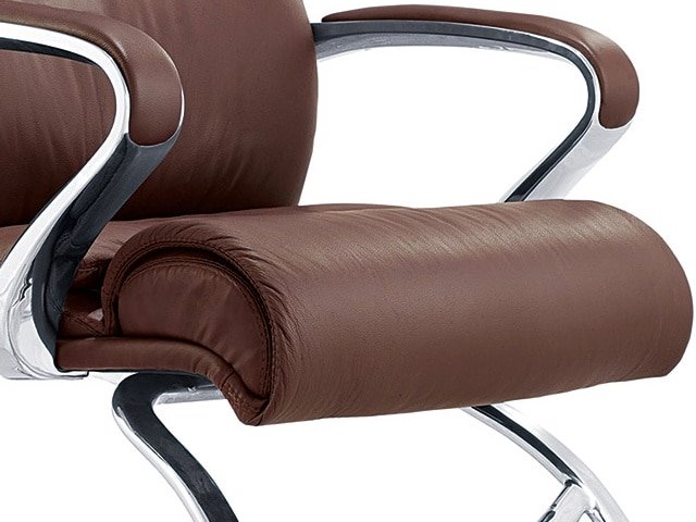 FAUTEUIL VISITEUR PU YS1102C NOIRE C4 680*740*1025