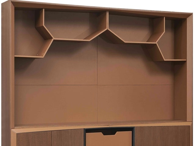 MEUBLE DE RGMT HAUT 4P+TIRR H-02-B 3230*491*2190 MARRON