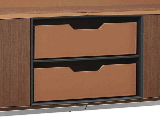 MEUBLE DE RGMT HAUT 4P+TIRR H-02-B 3230*491*2190 MARRON