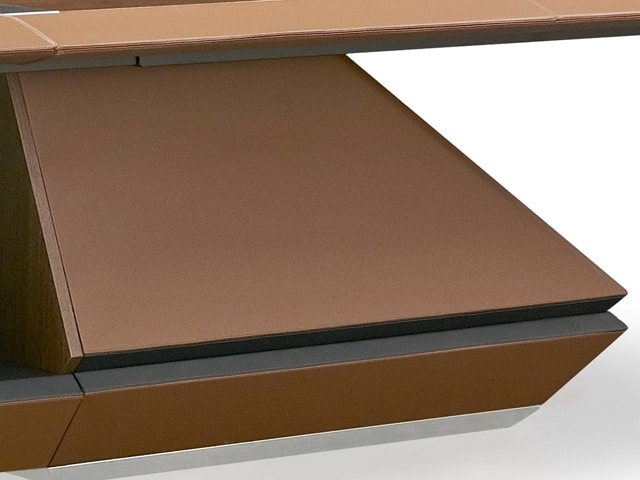 TABLE DE REUNION H-02-N 3600*1600*750 COULEUR MARRON 14-18 PLCS