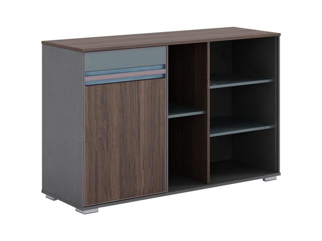 MEUBLE DE RGMT BAS 1P BOIS LM203 C1200 1200x400x857 NORTH AMER SS BUR