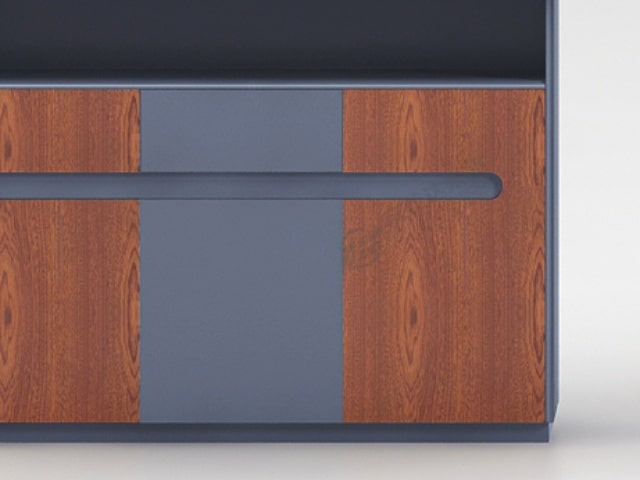 MEUBLE DE RGMT BAS 3P BOIS C1869-1200 1200x400x860 WALNUT SS BUR