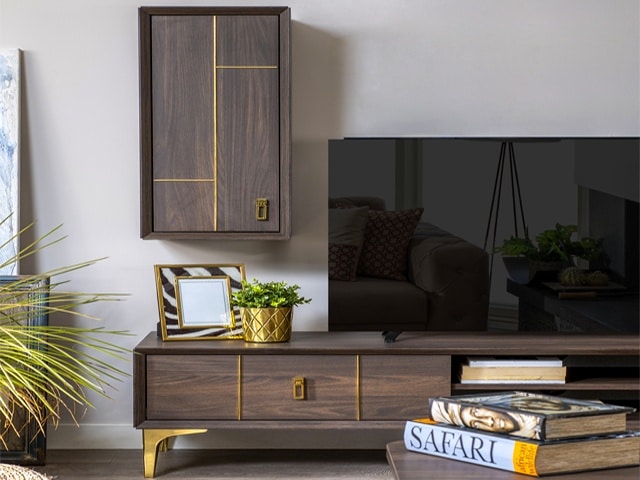 PACK FENTON BUFFET+TABL COIN+TABL BASS MEUBLE TV+TABL A MANGER 6 PLSw