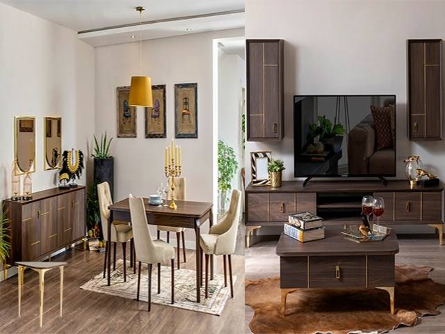 PACK FENTON BUFFET+TABL COIN+TABL BASS MEUBLE TV+TABL A MANGER 6 PLSw