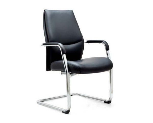 FAUTEUIL VISITEUR PU 8845C MARRON 61*65*99