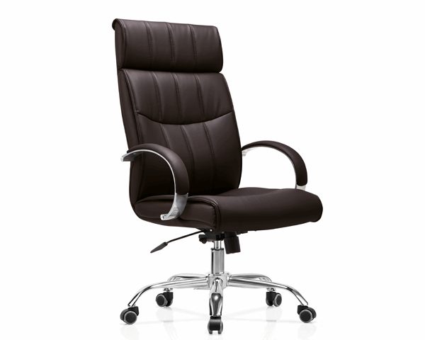 FAUTEUIL DOSSIER HAUT PU 8602H NOIR 61*69*119