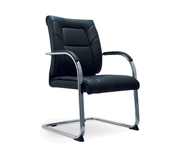 FAUTEUIL VISITEUR 2015C EN PU NOIRE 58*68*94