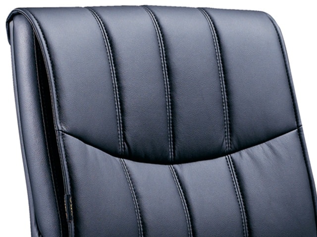 FAUTEUIL VISITEUR 8602C EN PU NOIRE 58*68*94