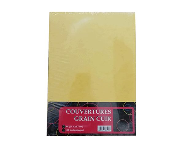 COUVERTURE MALMERO GRAIN CUIR JAUNE