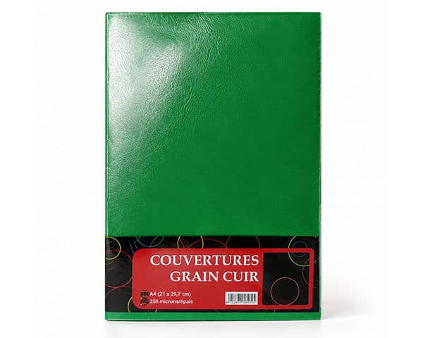 COUVERTURE MALMERO GRAIN CUIR VERT