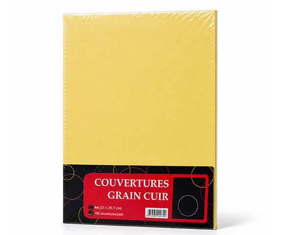 COUVERTURE MALMERO GRAIN CUIR JAUNE