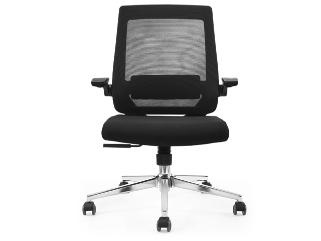 FAUTEUIL SECRETAIRE BAS EN MAILLE QG2134B NOIR C4 635*565*1000