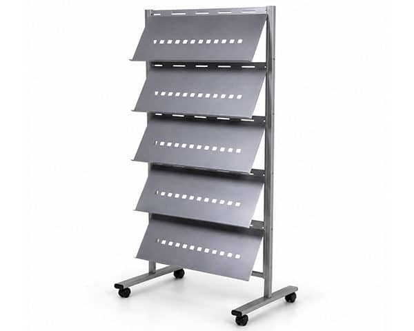 PRESENTOIRE SUR ROULETTES MULTIFONCTION RD 8314 5 ETAGERES