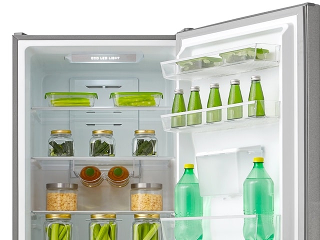 REFRIGERATEUR COMBINE 403L MIDEA MRDB424FG 3T DIS D'EAU GRI 59X63X188