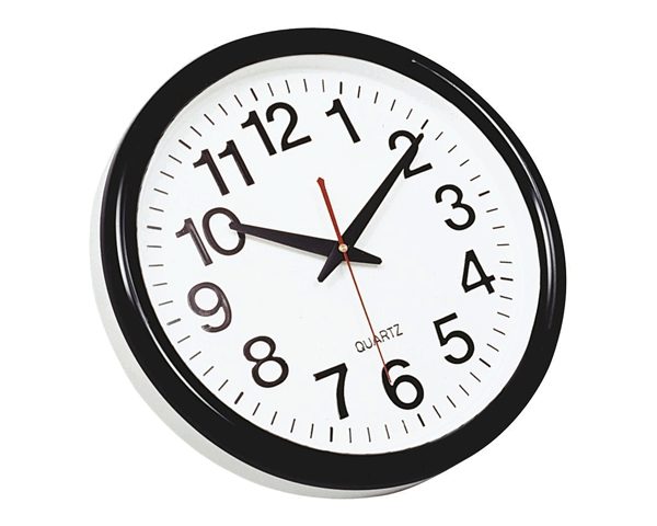 MONTRE MURALE Q CONNECT 35 CM NOIR KF15592