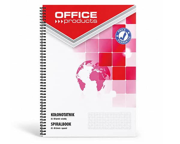 BLOC NOTE 160P A5 SPIRAL 70 gsm OFFICE 16058021-99