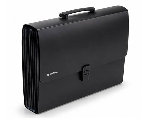 CARTABLE TRIEUR DE DOCUMENTS A4 PP NOIR DONAU 8558001PL-01