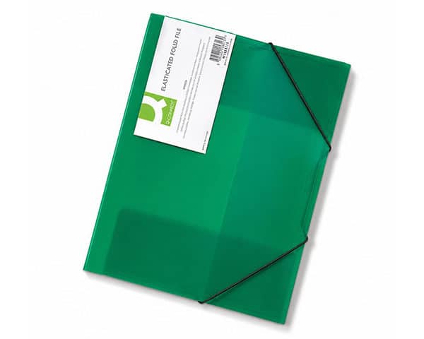 CHEMISE 3 RABATS PLASTIQUE TRANSPARENT VERT KF02313 400 micron