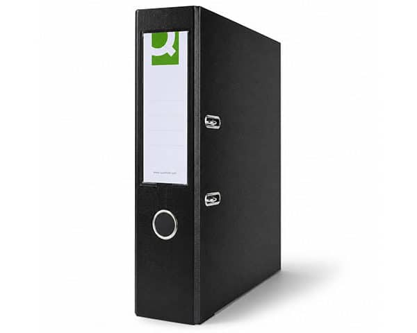 CLASSEUR LEV PVC A4 75 mm Q CONNECT NOIR KF15995