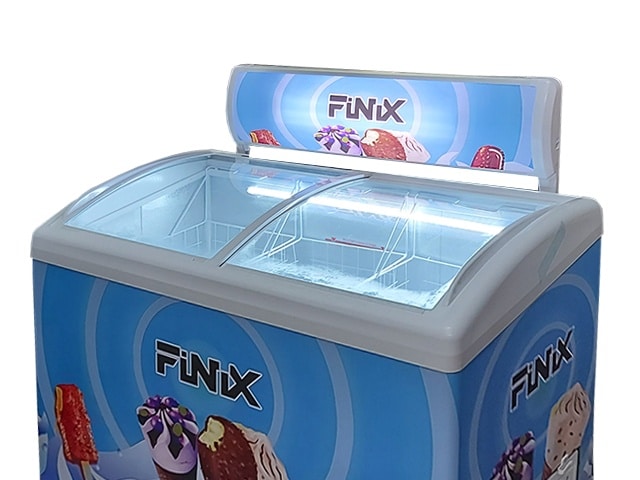 CONGELATEUR HORIZONTAL VITRINE 500L FINIX SC/SD(W)-396 1234X65