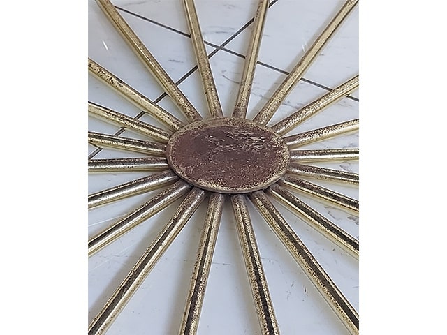 TABLE BASSE BUKET 120069 NOIRE DOREE 90X44X90 RECONDI