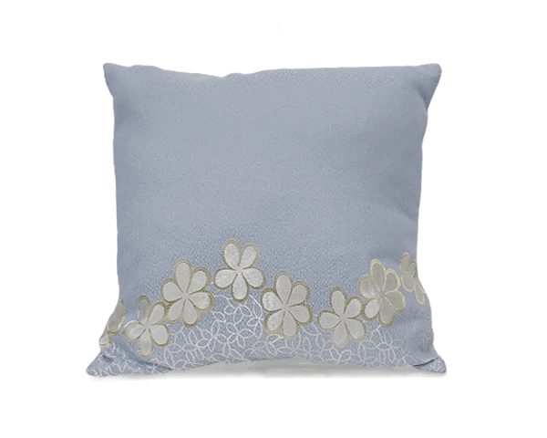 COUSSIN 43X43 BLEU CLAIRE DOREE