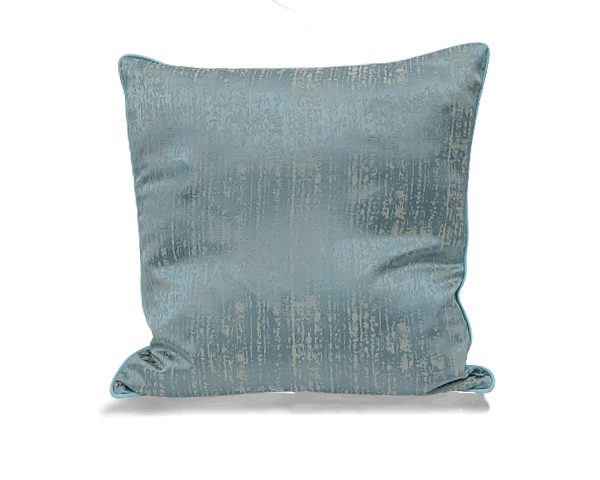 COUSSIN 46X46 VERT TURQUOISE MORDOREE