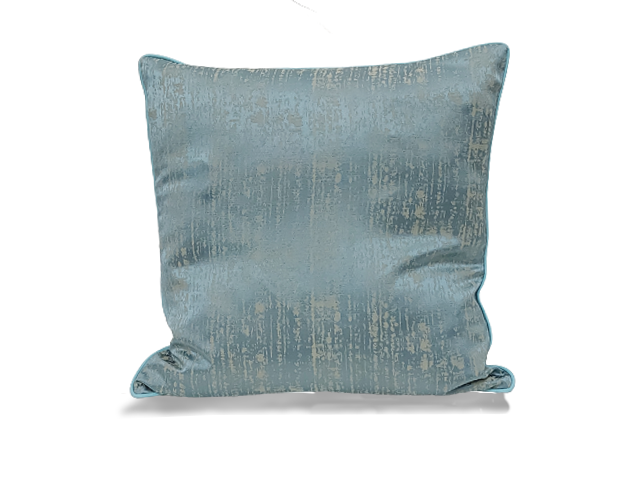 COUSSIN 46X46 VERT TURQUOISE MORDOREE