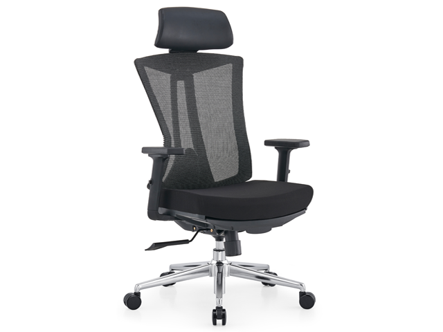 FAUTEUIL DOSSIER HAUT TISSU MYTON-ABW NOIR