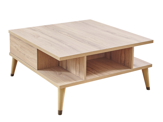 TABLE BASSE ANTIGO 1075*1075*101 COULEUR WALNUT
