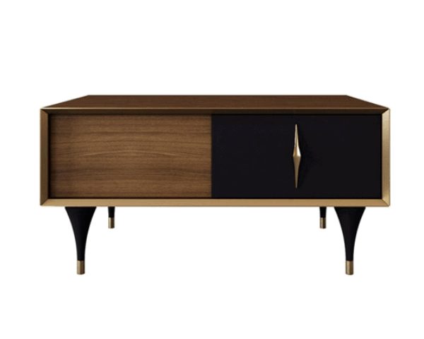 TABLE BASSE NATELLO NEW 997*675*69 COULEUR MARRON GRIS