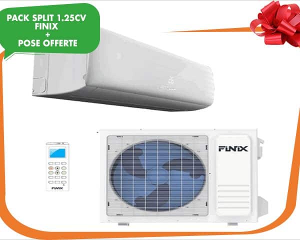SPLIT 1.25CV FINIX-09BB 9000BTU GAZ R410A+POSE OFFERTEw