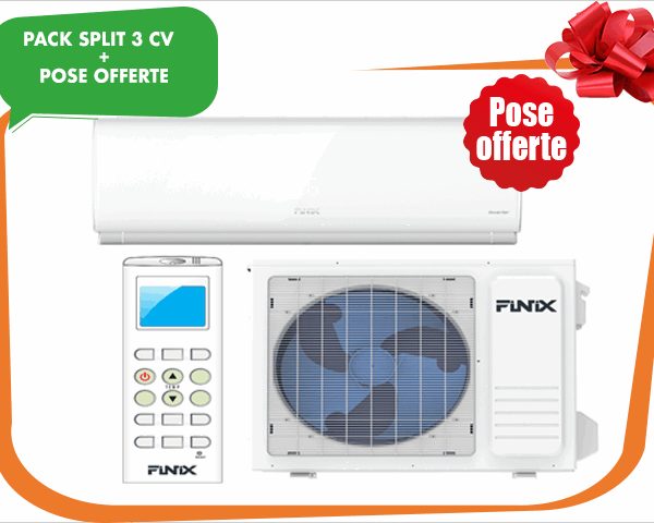 SPLIT 3CV FINIX INVERTER FINIX-24DBC 24000BTU GAZ R410A+POSE OFFERTEw