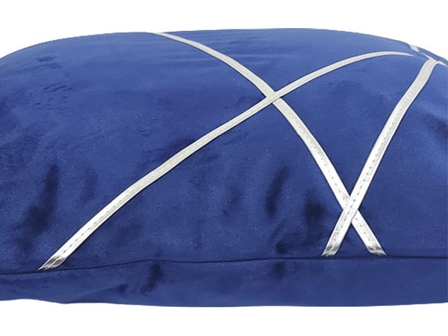 COUSSIN 46X46 BLEU ARGENTE