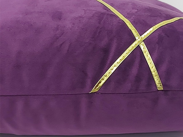 COUSSIN 46X46 MAUVE DOREE