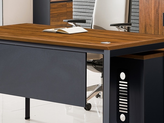 BUREAU DIRECTION AM01-1800 1800*800*750 BROWN 17+GREY