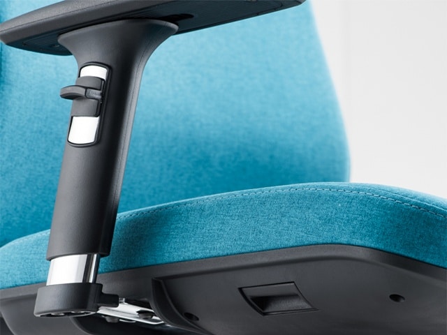 FAUTEUIL DOSSIER HAUT EN TISSU KB021H NOIR