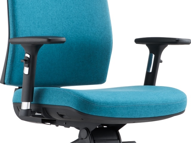 FAUTEUIL DOSSIER HAUT EN TISSU KB021H NOIR
