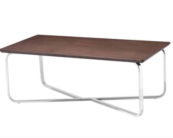 TABLE BASSE DE BUREAU CJ025-1 PIED METAL CLR MARRON 126*10*41