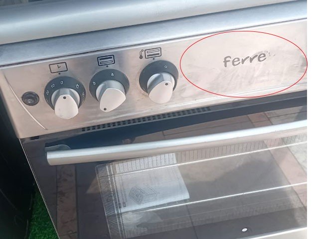 CUISINIERE 5 FEUX FERRE 90X60 F9P50G2 INOX RECOND 2