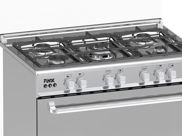 CUISINIERE 5 FEUX FINIX 90X60 G95ND-M (62V12T2G1X) INOX
