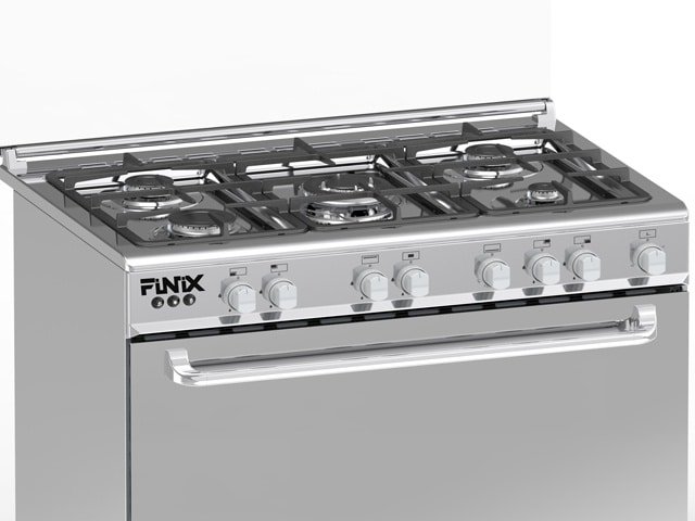 CUISINIERE 5 FEUX FINIX 90X60 G95ND-M (62V12T2G1X) INOX