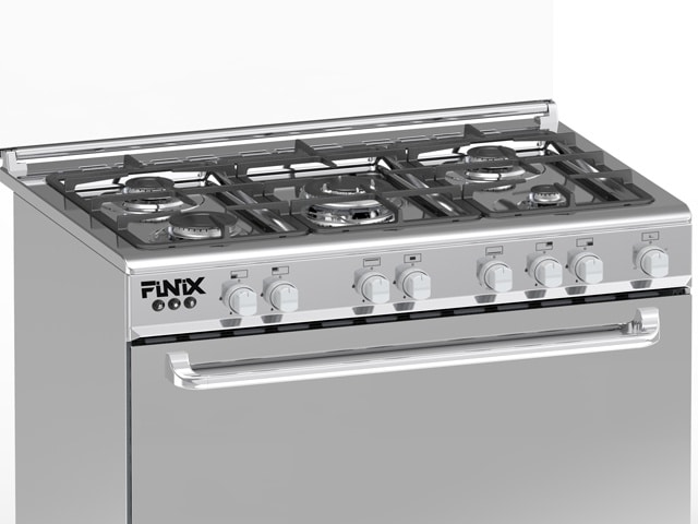 CUISINIERE 5 FEUX FINIX 90X60 G95ND-M (62V12T2G1X) INOX