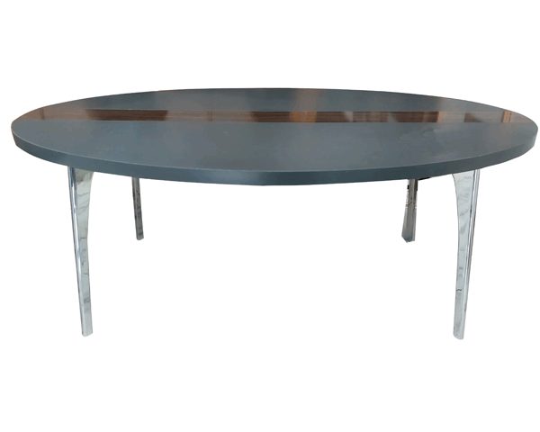 TABLE BASSE REVEN 1275*725*63 COULEUR MARRON ARGENTEE