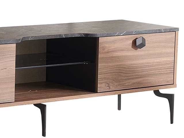 MEUBLE TV RENATA 2075*521*80 COULEUR MARRON