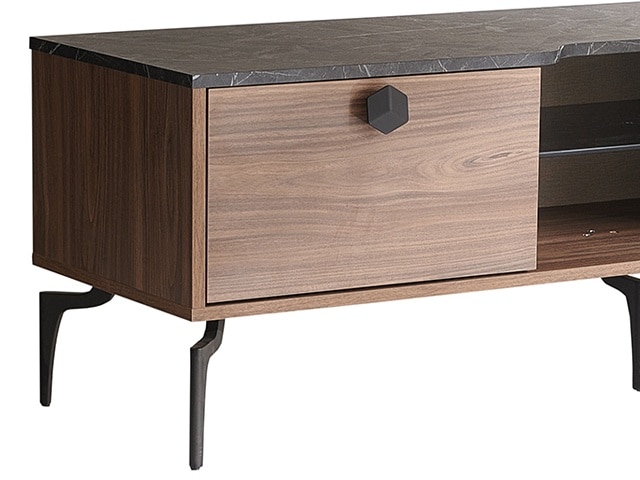 MEUBLE TV RENATA 2075*521*80 COULEUR MARRON
